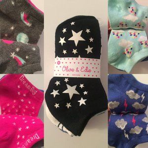 6-pairs Kids Star Weather Socks + glow in the dark